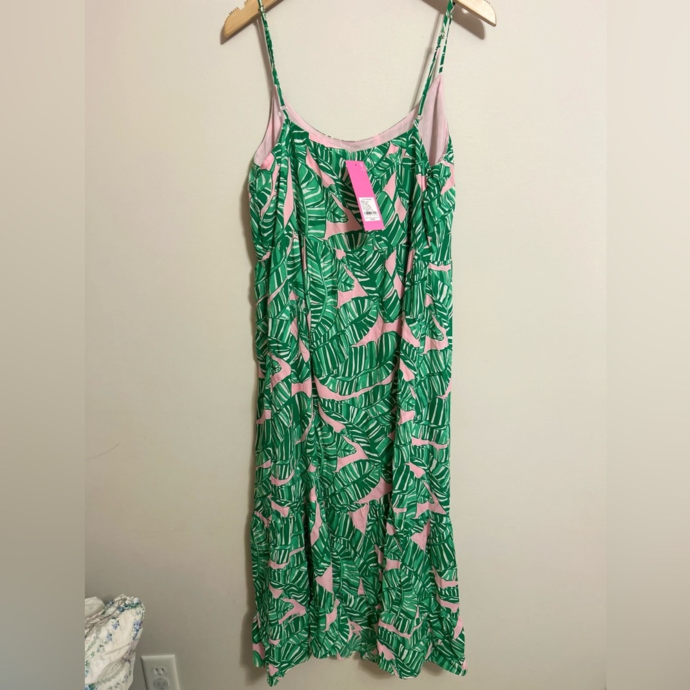 ⭐️Lilly Pulitzer Teresa Maxi Dress in Conch Shell Pink/Let’s Go Bananas⭐️ as is - Picture 9 of 11
